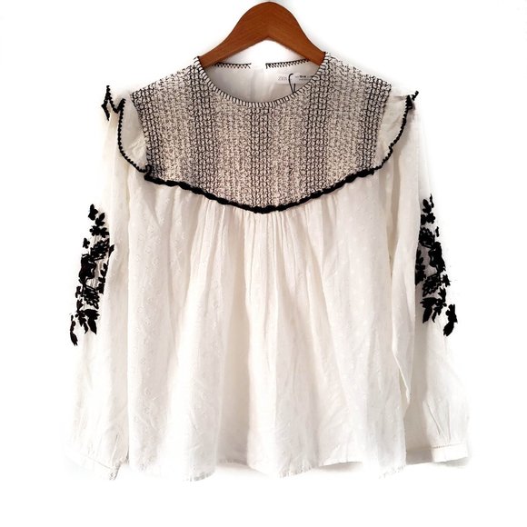 Zara Other - NWT Zara Kids White and Brown Top Size 13-14